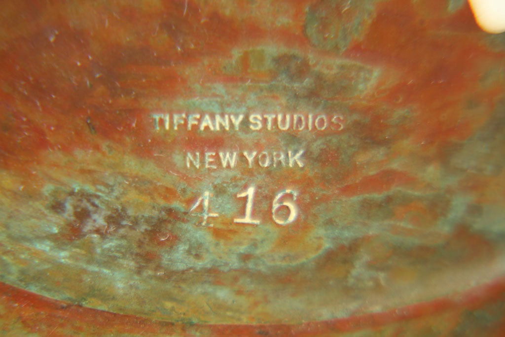 Tiffany Studios Counterbalance Desk Lamp Damascene Shade 2